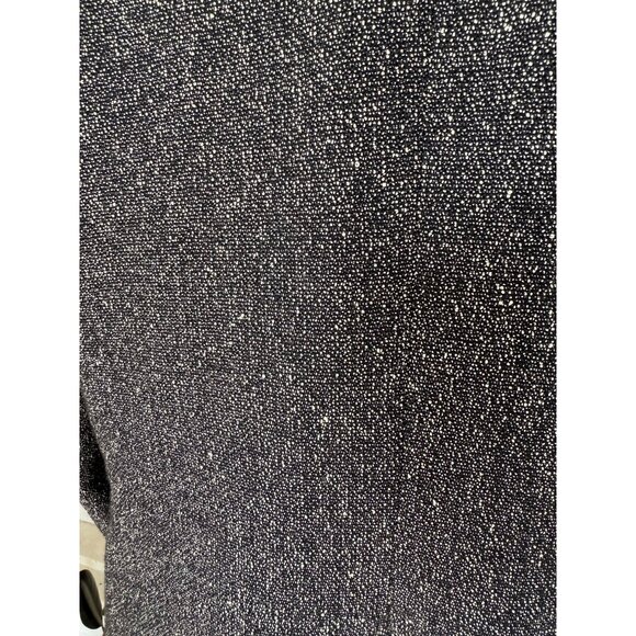 Vintage 70's Pendelton Wool Rayon Blend Suit Skirt Set Black Nubbed Size 16 - Picture 15 of 16